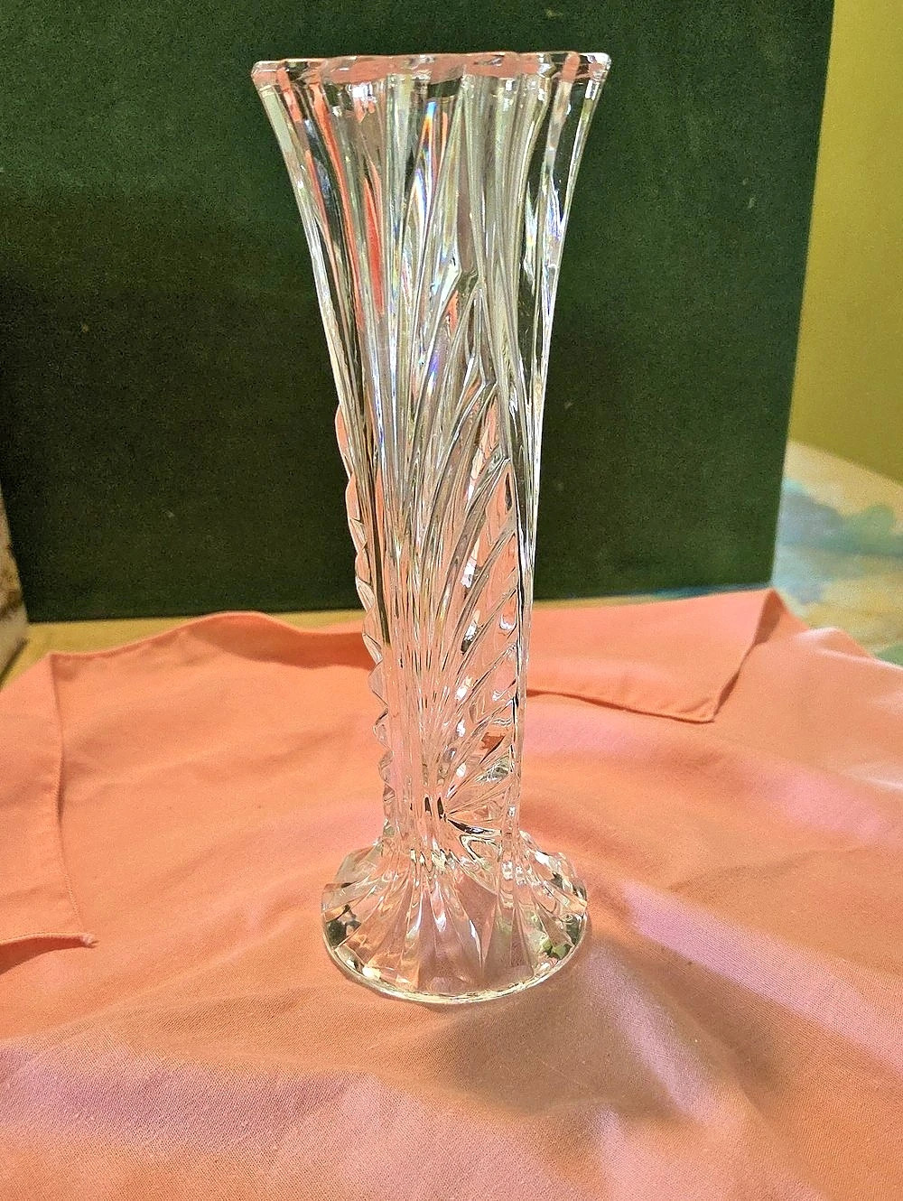 Clear Cut-crystal Glass Vase